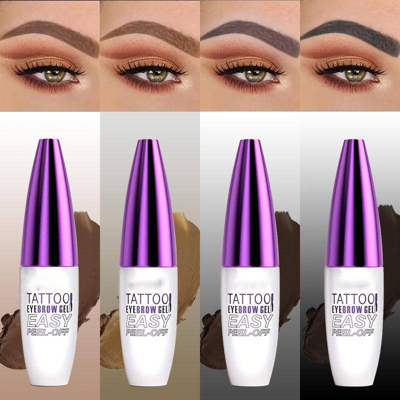 Easy Peel-Off Eyebrow Gel Sweatproof Natural Semi-Permanent Black or Brown Tint for All SkinTypes Makeup Cosmetic #birthday gift