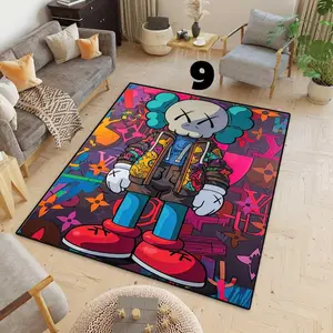 Hypebeast Rug, Hype Beast , Bearbrick rug, Hypebeast Wall Art rug, Pink Hypebeast, Hypebeast carpet, Tepic,Bear brick art,Machine Washable style 1