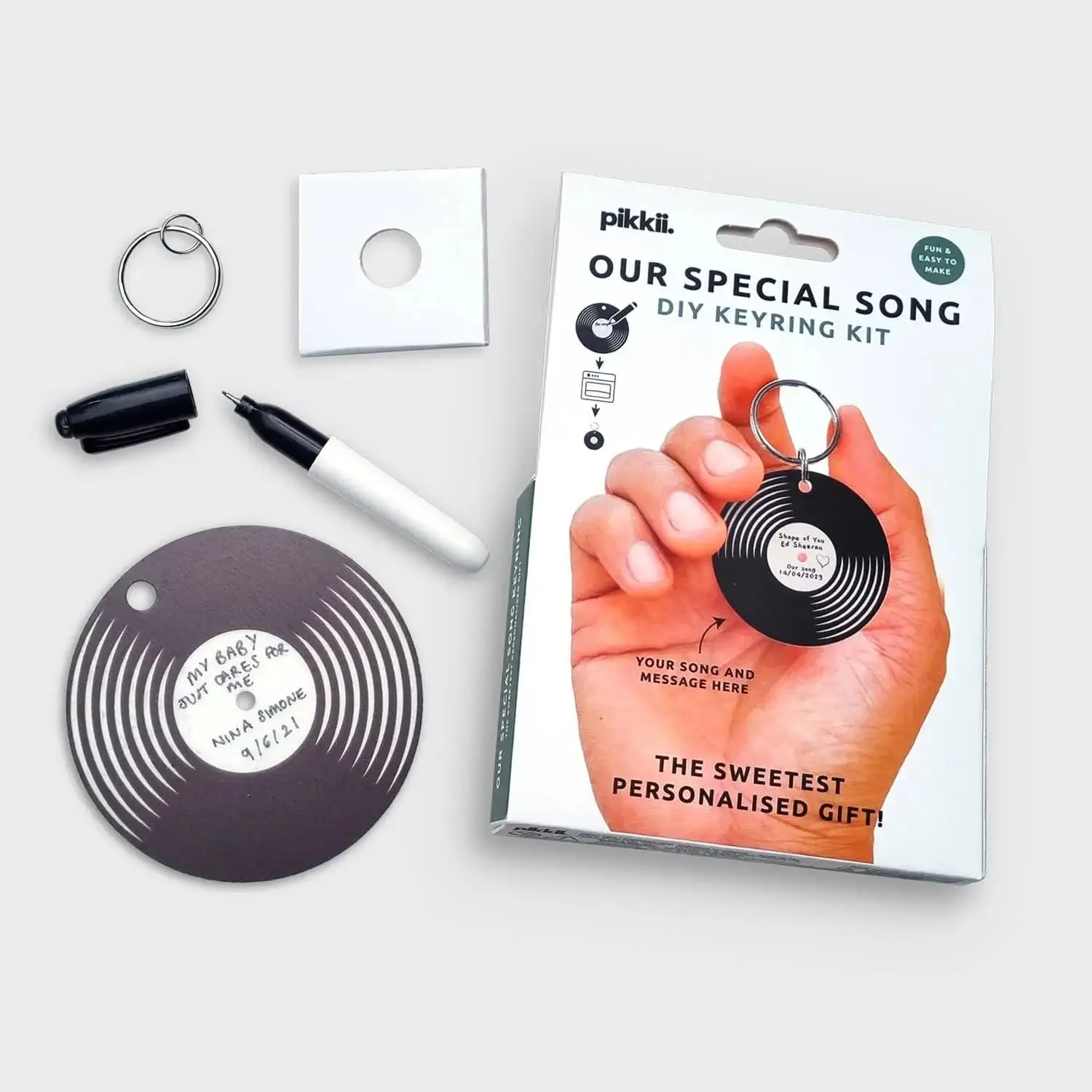 Our Special Song Mini Vinyl Record Keychain Shrink Kit