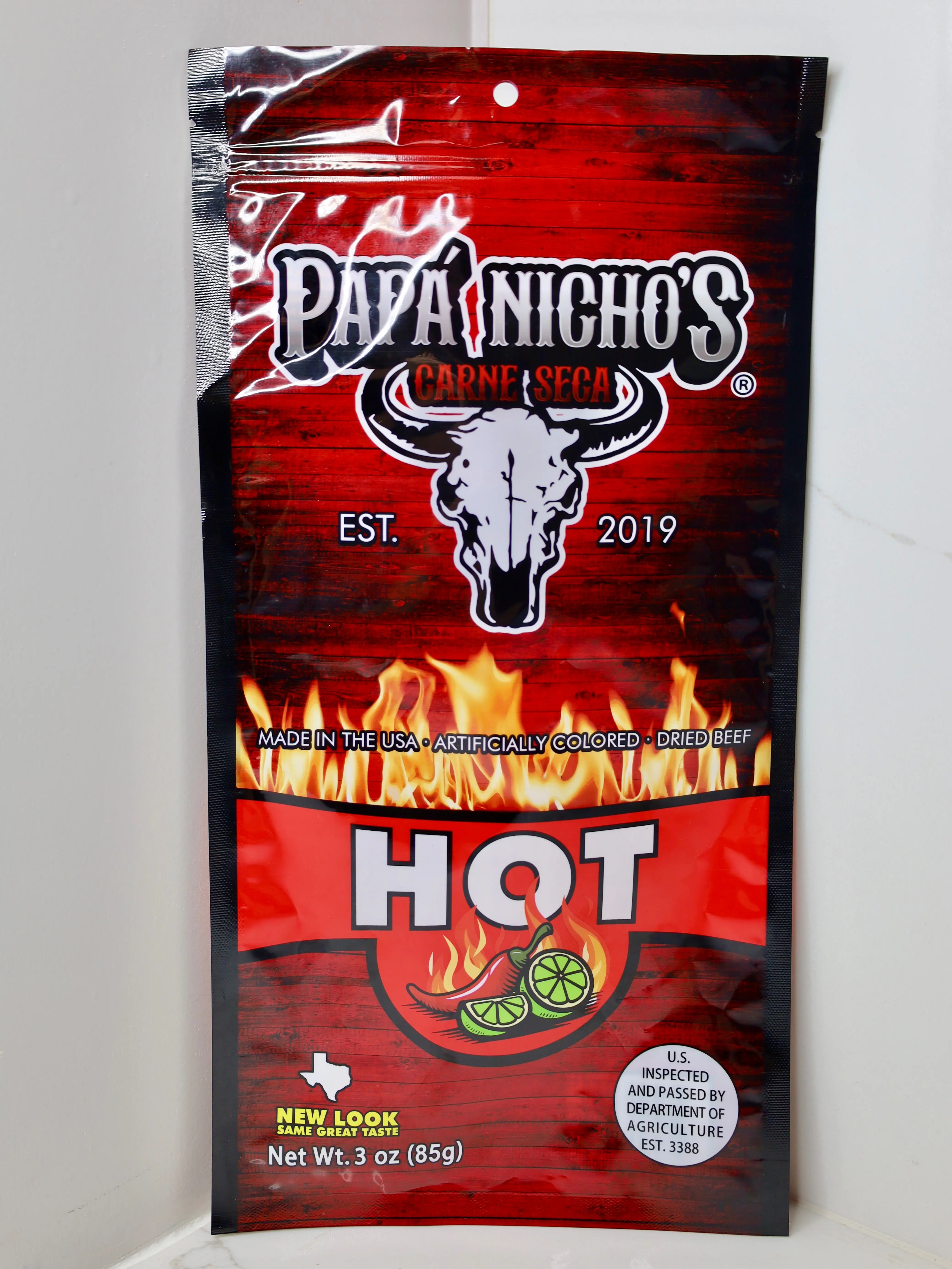 BIG HOT BEEF JERKY - NEW LOOK