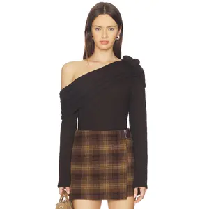 ASTR the Label Fenia Sweater in Dark Brown