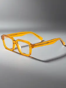 Caterside Vintage Acetate Square Frame Glasses, Lightweight Durable Unisex Eyewear for All Seasons, Casual Outdoor Sports Beach Cycling Music Festivals