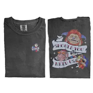 Labyrinth Should You Need Us Tattoo Scroll Vintage Shirts, Movie Double-side Sweatshirt, Cotton Unisex T-shirt, Crew Neck, Size S- 3xl, Menswear Top, Womenswear Top Underwear Streetwear