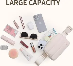 Everywhere Belt Bag 1L Waterproof Belt Bag Bum Bags for Crossbody，Fashion Waist Packs with Adjustable Strap for Traveling, Hiking, Running