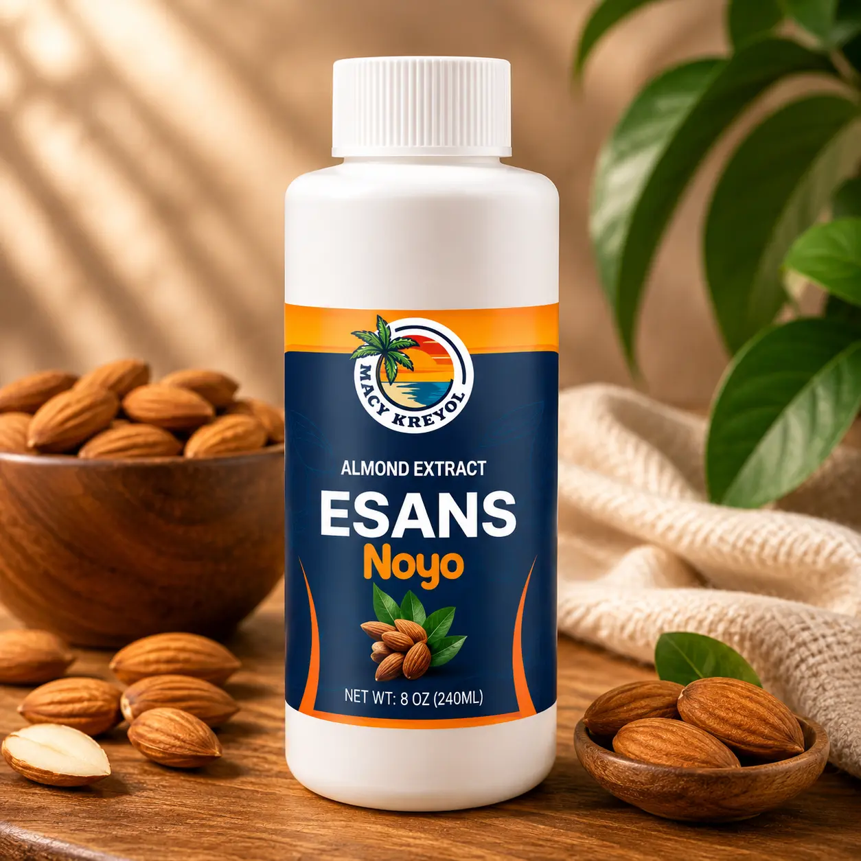 Nanas Esans Noyo – Almond Extract 8oz