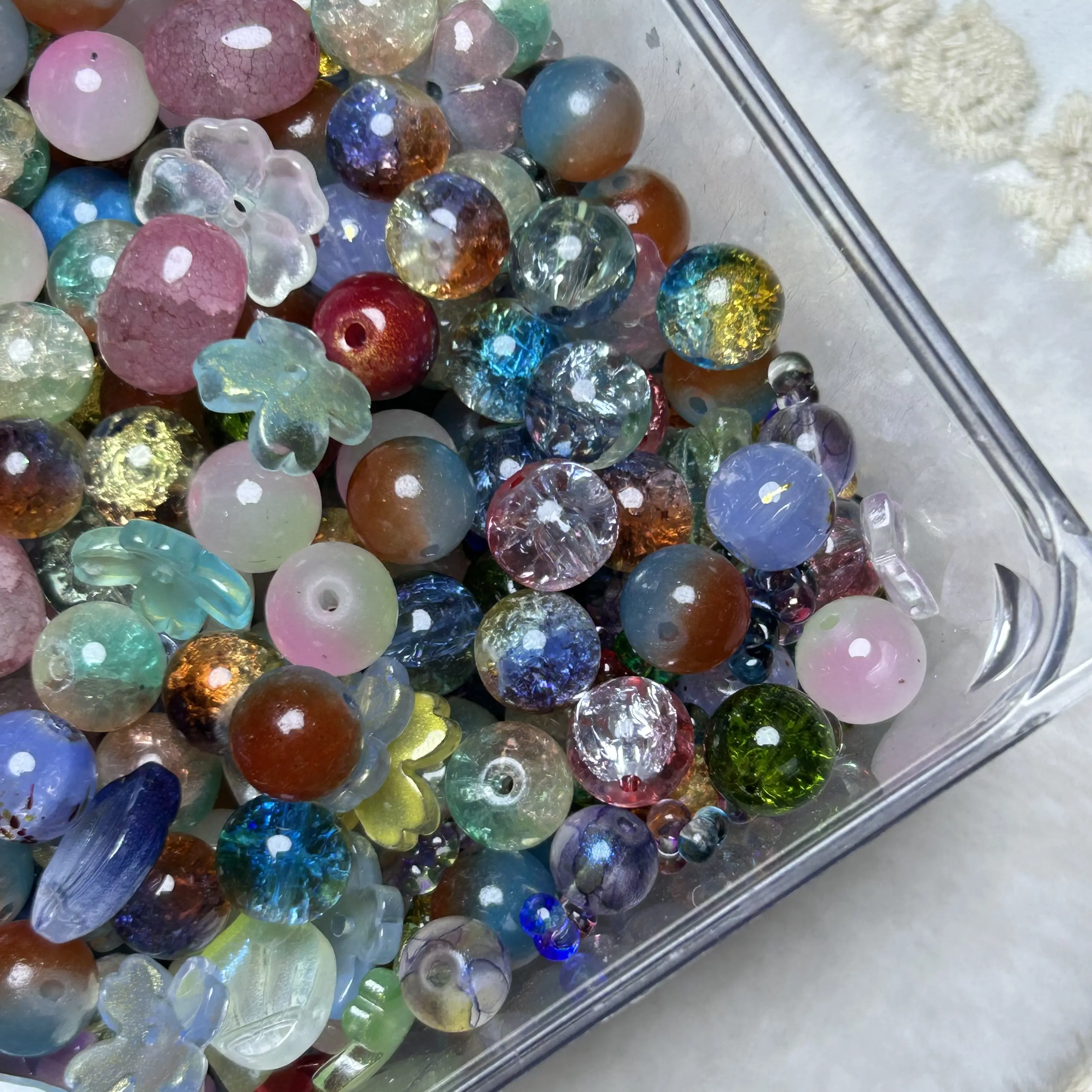 【A57】Colour Glass Bead mix 50ml