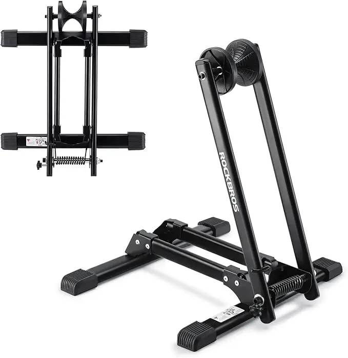 ROCKBROS Foldable Bike Stand Floor Bike Parking Stand Bike Holder Bicycle Rack for 20"-29" Mountain Road Indoor Outdoor Garage Storage ROCKBROS Foldable Bike Stand Floor Bike Parking Stand Bike Holder Bicycle Rack for 20"-29" Mountain Road Indoor Outdoor Garage Storage
