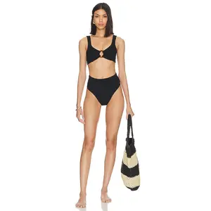 Hunza G Nadine Bikini Set in Black