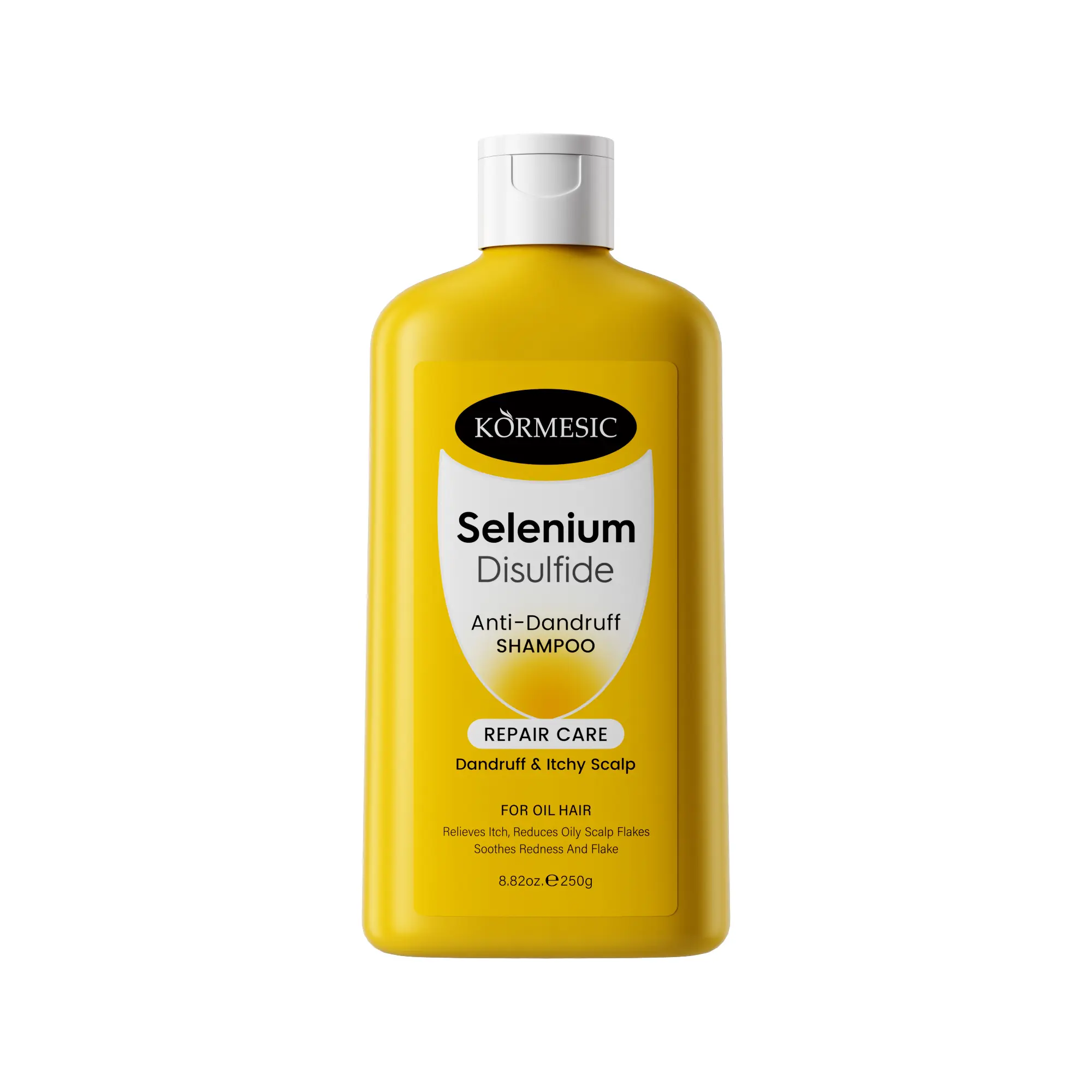 [NEW] KORMESIC Selenium Disulfide Anti-Dandruff Haircare Shampoo, Oily Scalp Cleansing Treatment, Oil Control, Refreshing Relief for Itchy Flaky Scalp & Redness Prevention for Adults