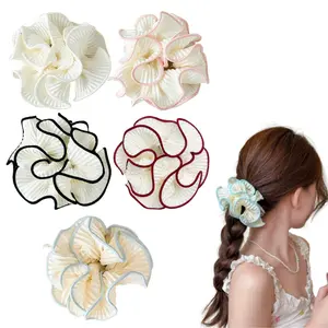 5Pcs 4.72 Inch Satin Scrunchies No-Damage Silk Large Oversized Scrunchies for Women Big Scrunchy Elastic Big Silk Hair Ties Ponytail Holders - Home Improvement.