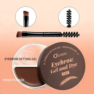 Ocheal 2-In-1 Eyebrow Gel & Wax, Dual Color Natural Smooth Transparent Wild Brow Gel, Long-Lasting No Smudge, Perfect for Everyday Use Eyebrow Dye, Eyebrow Styling Gel