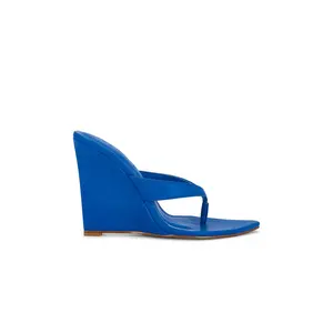 FEMME LA x REVOLVE Tokyo Thong Wedge in Blue
