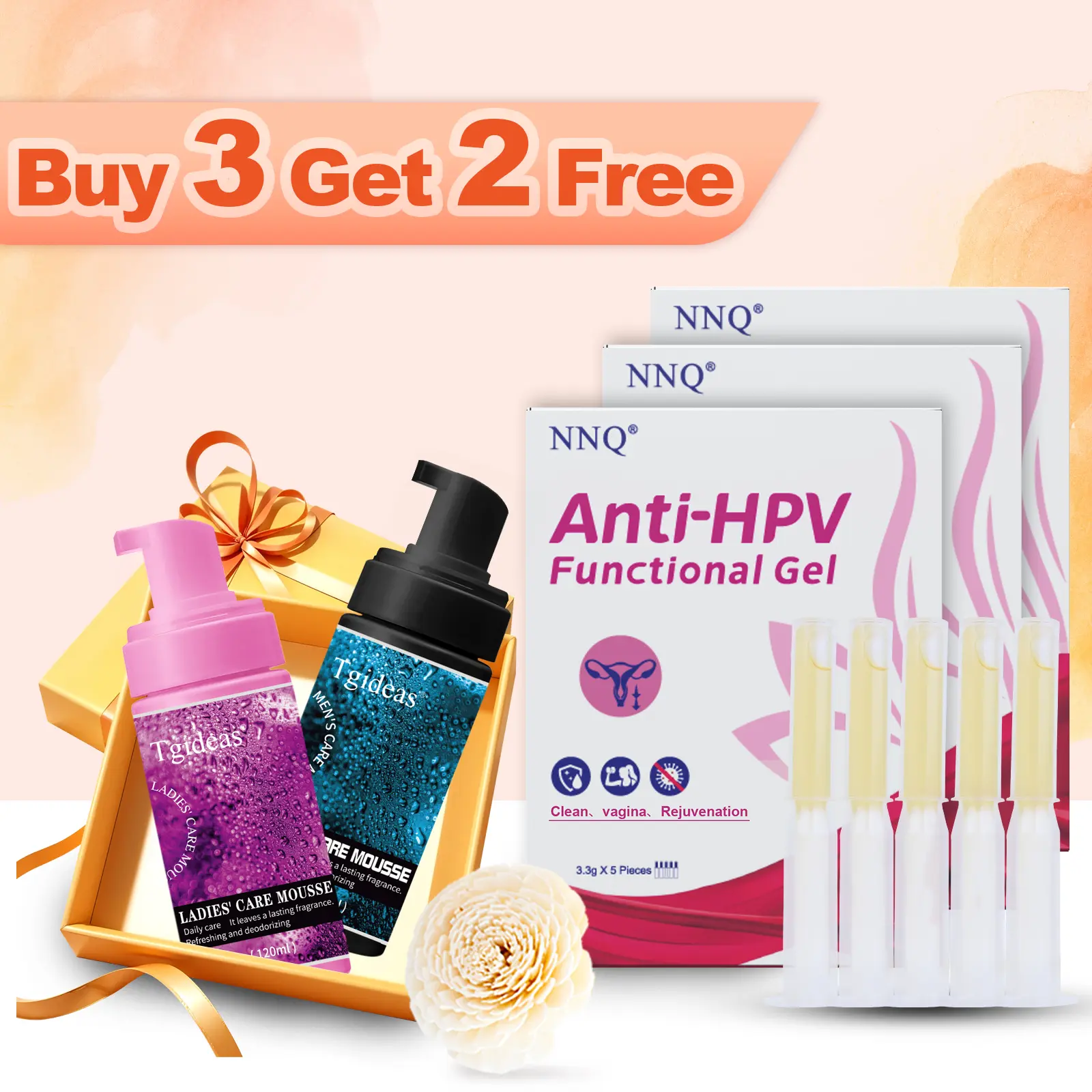 buy three get two free