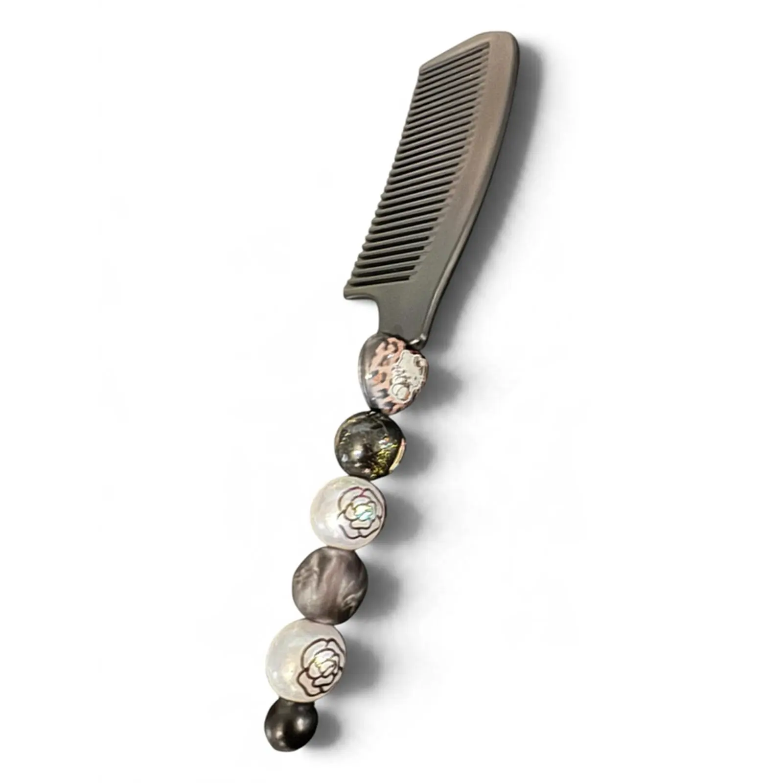 Emma's Beaded Comb - Handcrafted by Young Entrepreneur Emma - Unique Design with Beads - Perfect for Hair Styling