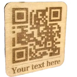 Personalized QR Code Dog Tag - 1" Square with Customizable Information for Dogs & Cats, Chew Resistant, Graphic Design, Easy to Use Hands-Free
