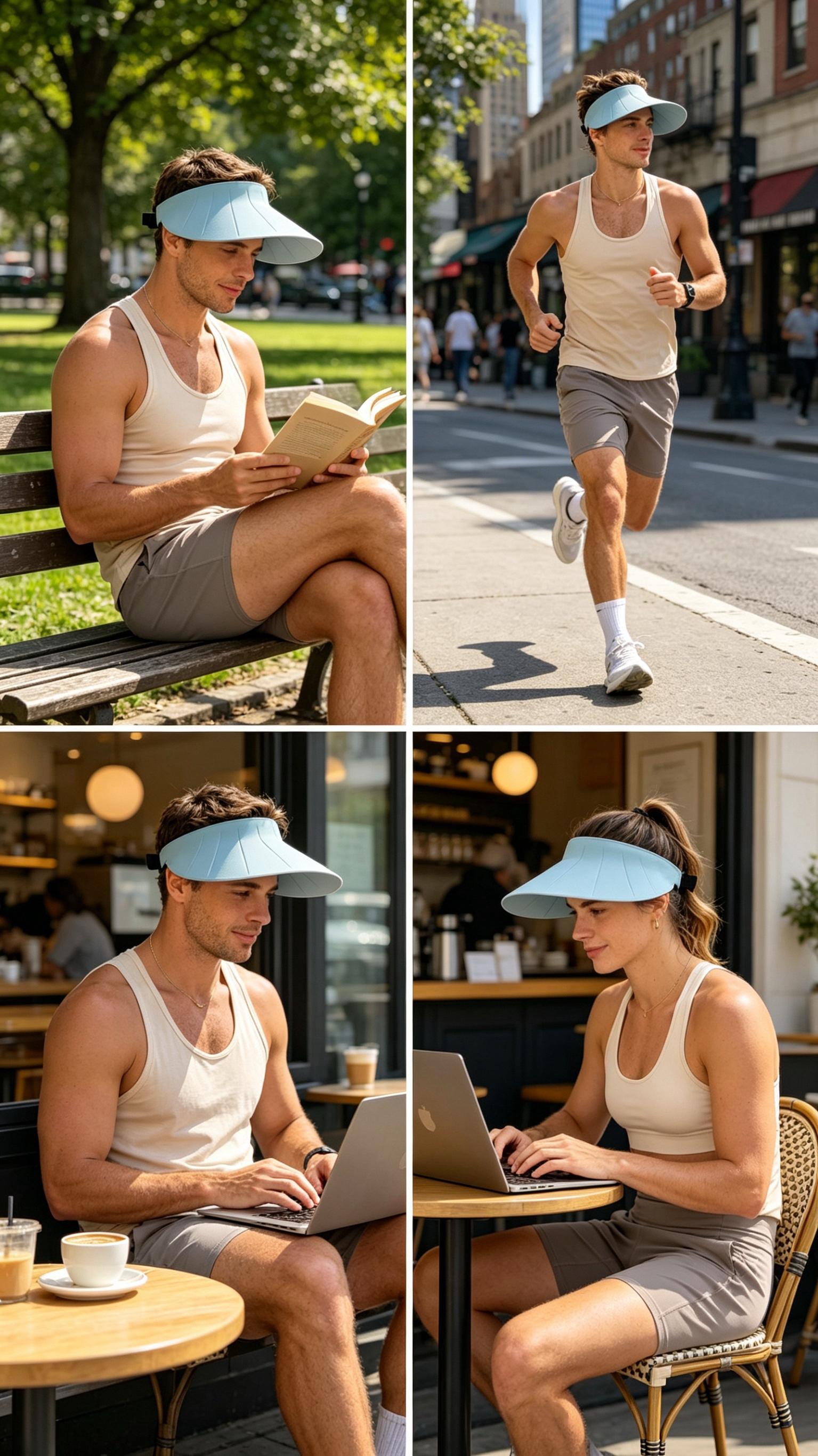 BOGO FREE Sun Visors! Free hat in random colorPortable Travel Sun Visor - 1s Rebound Foldable UV Protection Hat for Outdoor