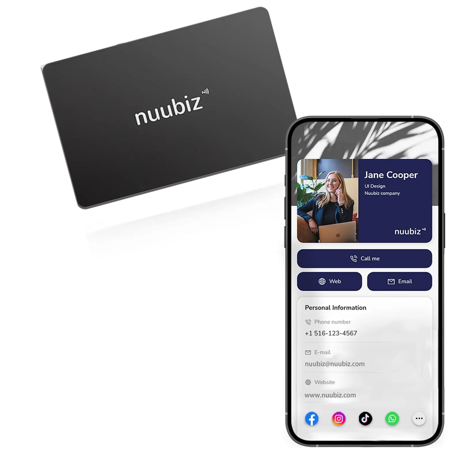 NFC Digital Business Card with QR Code - No Apps, No Fees - 1-Min Profile Creation - Anytime Updates - Smart Tap Sharing - 1-Tap Contact Saving (Office Stationery for Networking)