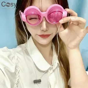 Crazy Eyes Children's Weird Glasses Toys Novelty Creative Funny Pull String Wink Glasses Prank Props Halloween Chrismas Gifts