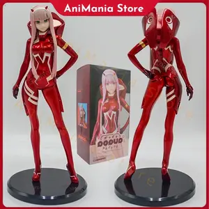 25cm Zero Two 02 Pilot Suit Sexy Anime Girl Figure DARLING in the FRANXX Action Figure Adult Model Doll Toys Gift