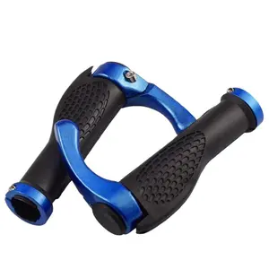 Premium Mountain Bike Handlebar Grips with Bullhorn Auxiliary Grips - Non-Slip Rubber Comfort Grip for Cyclists