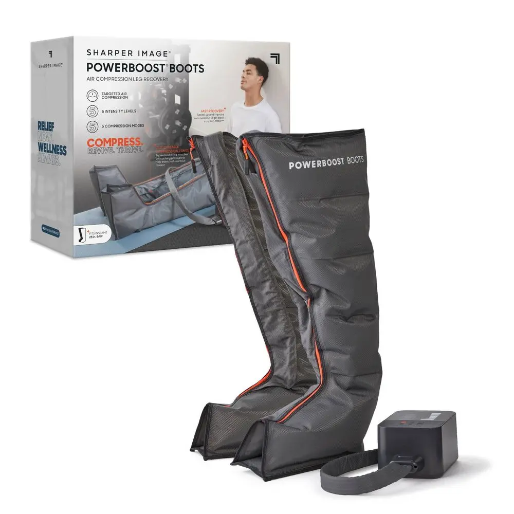 Sharper Image Powerboost Boots Air Compression Fits 25"-31" Inseam Sharper Image Powerboost Boots Air Compression Fits 25"-31" Inseam
