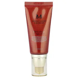Missha M Perfect Cover B.B Cream, SPF 42 PA+++, No. 21 Light Beige, 1.69 fl oz (50 ml)