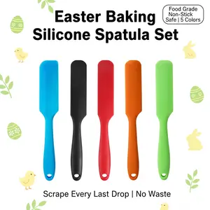 Easter Baking Essential Silicone Spatula | Food Grade | Scrape Clean Batter & Icing | Protect Non-Stick Pans