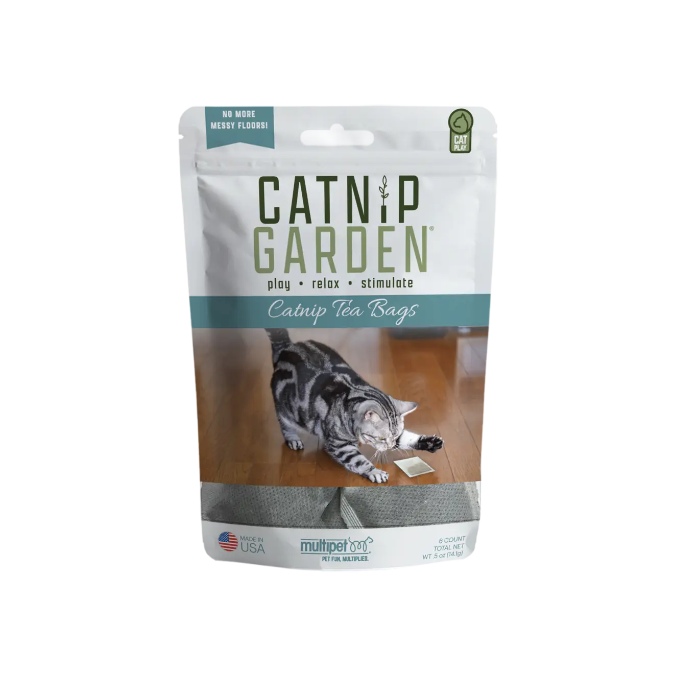 Multipet Catnip Garden Tea Bags 6ct.