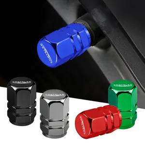 4pcs Aluminum Alloy Car Wheel Tire Valve Caps Tyre Rim Stem Covers For Chrysler 300c 200 Pacifica Phev Voyager Sebring Aspen PT Cruiser Airflow Crossfire Concorde
