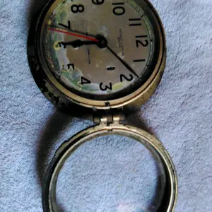 U.S. Maritime Commission Time Clock Chelsea Clock Co. Boston Mechanical Mechanical Round