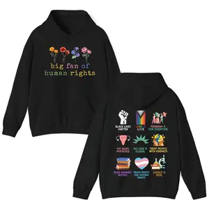 2Side Big Fan Of Human Rights Shirt, Anti Trump Shirt, Human Rights Equal Rights, Feminist T-shirt/Sweatshirt/Hoodie