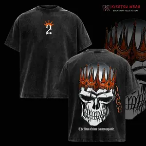Baraggan Louisenbairn T-Shirt, King Of Hueco Mundo Graphic Tee, Bleach Anime Shirt, Arrancar Arc Merch, Oversized Acid Washed Cotton, Anime Streetwear Outfit