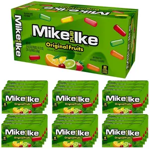 Mike and Ike Original Fruits Candy, 0.78 Ounce Box (Pack of 24-18.72 Ounce Total), Vending Machine Candy