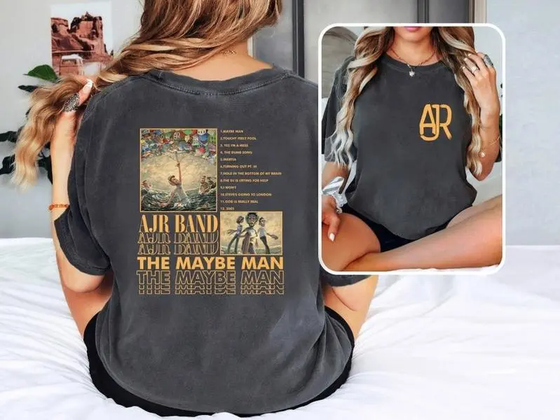 The Maybe Man 2side Tour 2024, AJR Album 2024 Shirt, AJR Tour Band Shirt For Fan