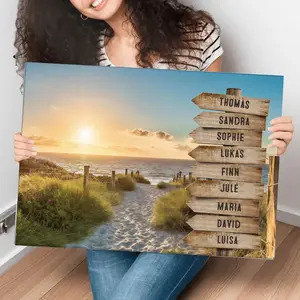 2D Flat,Personalized Custom Couple's Photo & Text Canvas Wall Art - 50th Wedding Anniversary Gift Suitable for Parents, Mother's Day, Father's Day - Hand-Stretched Gallery-Quality Framed Picture with Fade-Resistant Inks, Hook/Paste Installation, decor