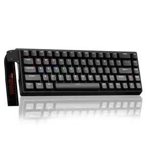 AULA WIN68 HE Mechanical Gaming Keyboard Accessory, 60% Layout, Hall Effect Magnetic Switch, Adjustable Actuation Fast Trigger Mode, 8000Hz Polling Rate, RGB Backlit, Wired Black for Laptop/PC Gamers, Computer Keyboards, Keyboard Accessory Keyboards