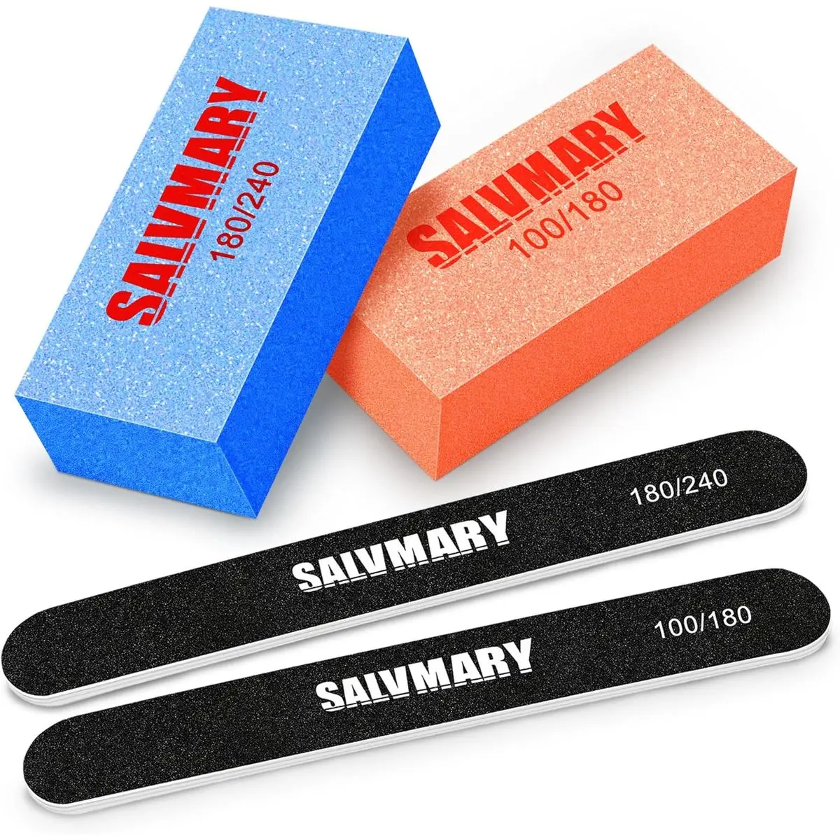 2 Pcs Black File + 2 Pcs Buffer