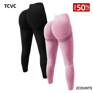 TCVC Women's Solid High Waist Sports Leggings Tight-fitting Comfy Breathable Skinny Pants for Yoga Gym Workout Running Ladies Sportswear for All Seasons Athletic Stretchy Material Gym Fitness Leggings Yoga Bottom Gym Tights Clothes, bbl legging