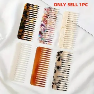 Acetate Hair Comb, Wide Tooth Comb, Hair Detangling Comb, 1 Count Portable Hair Styling Comb, Hairdressing Comb, Professional Hair Styling Tool for Women & Men