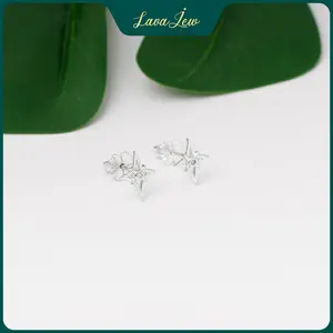 LavaJewelry Dainty Star Earrings, Star Earrings, Silver Jewelry, 925 Silver Earrings for Women, Girls