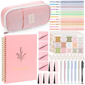 Bible Study Supplies, Journaling Kit, Study Kit for Women, Aesthetic Book Annotation Kit, Bible Study Tools, Christian Gifts for Women, Pencil Case Bible Accessories Set