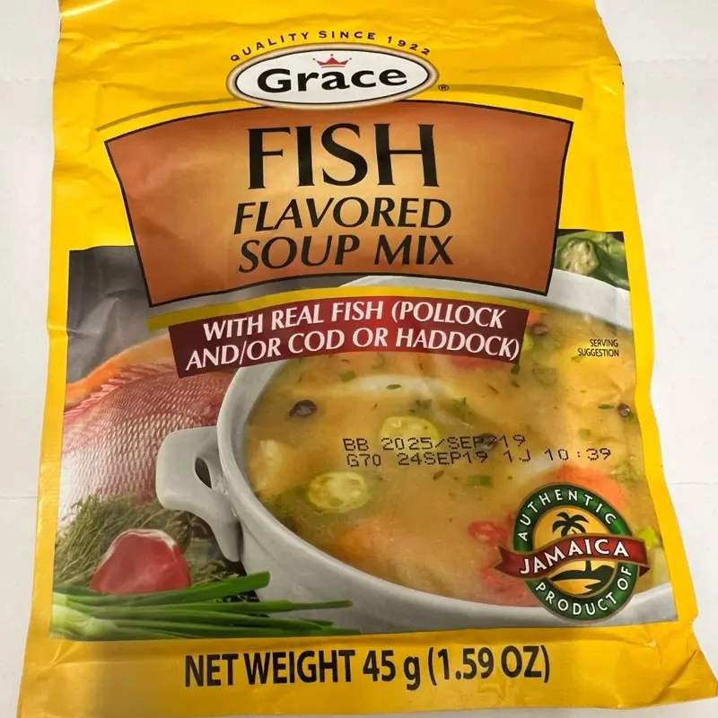 Grace Fish Flavored Soup Mix 3pks with Real Fish Pollock Cod or Haddock ...