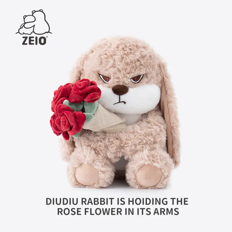 ZEIO TOYSRoseDiuDiu plush toy rabbit doll cute rabbit baby doll boys and  girls birthday gift, holiday gift, gift for giving Cool Drop - TikTok Shop