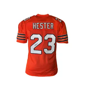 Devin Hester Signed Orange Custom Football Jersey JSA
