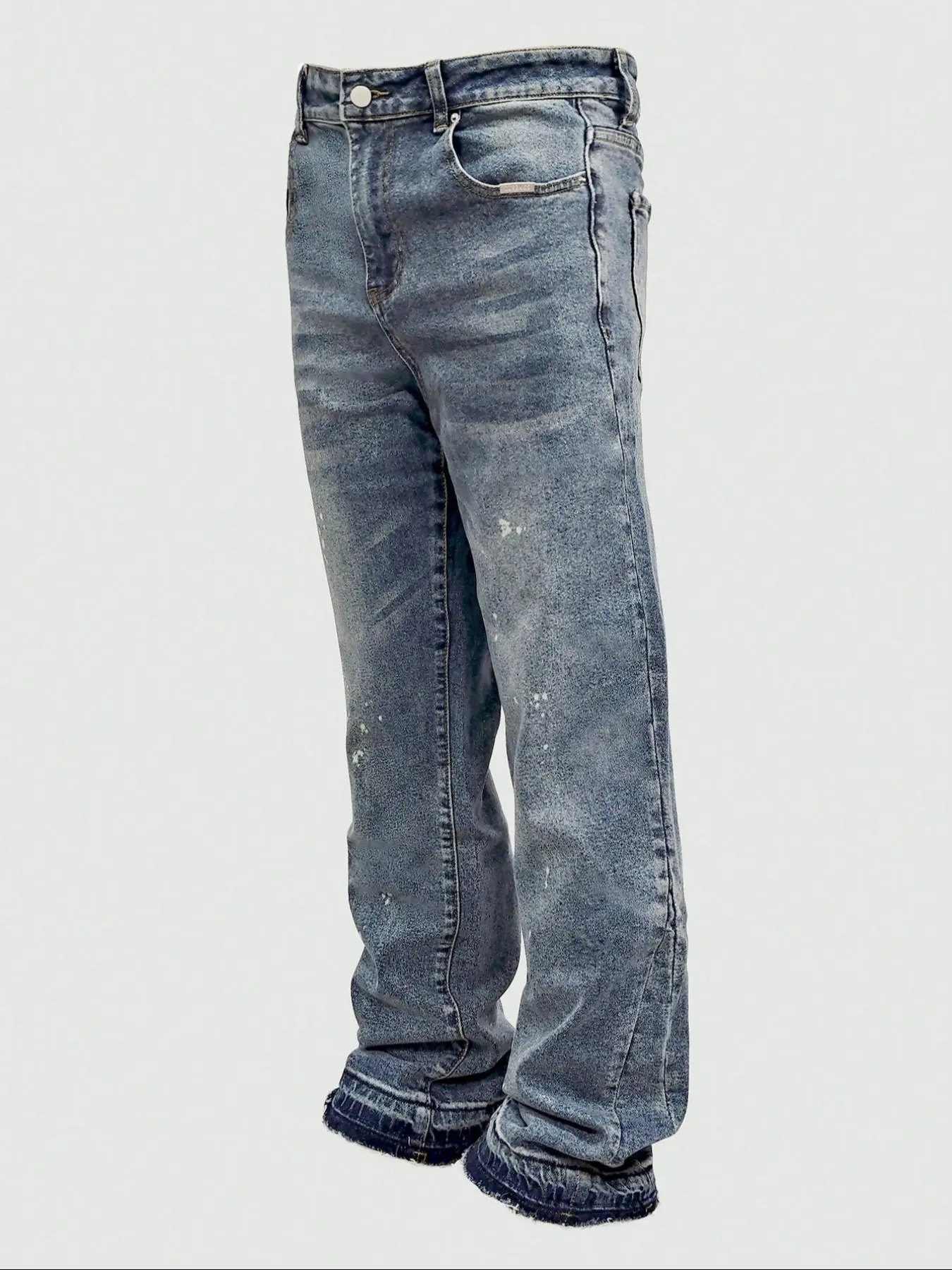 Men's Pocket Denim Jeans Pants, Casual Comfy Jeans for Daily Wear, Bottoms for All Seasons