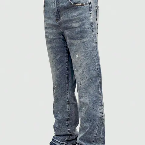 Men's Pocket Denim Jeans Pants, Casual Classic Comfy Jeans for Daily Wear, Bottoms for All Seasons