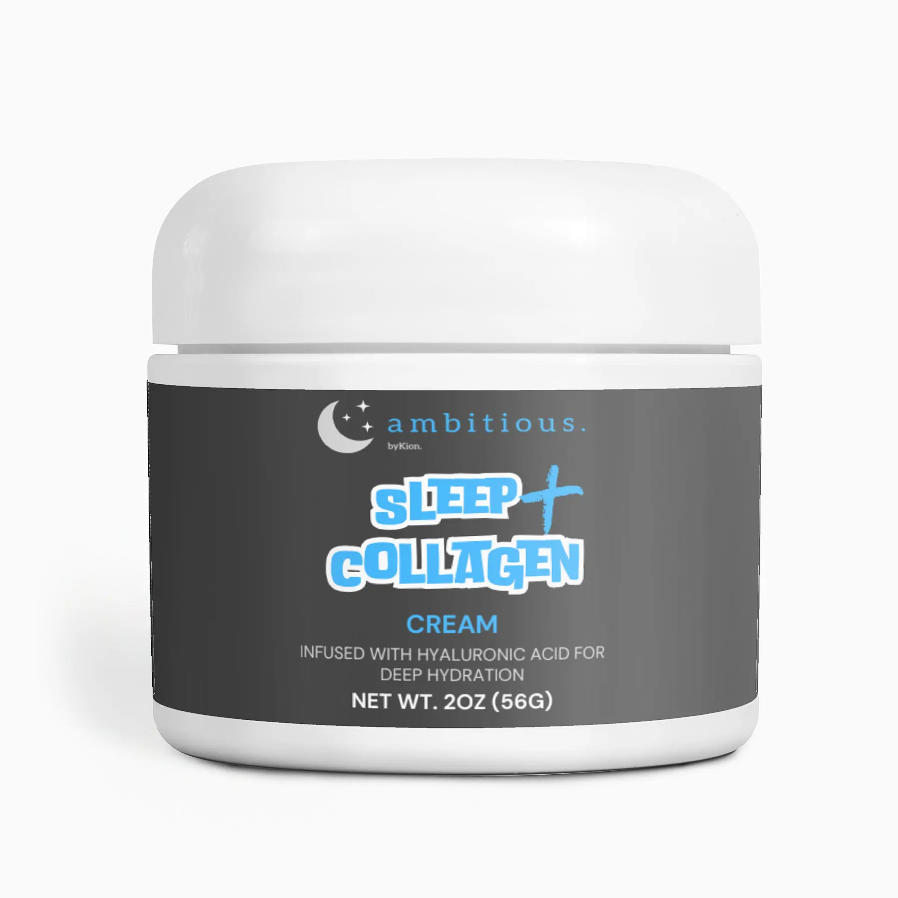 ambitious. byKion Sleep+ Collagen Cream – Hydrating Night Cream with Hyaluronic Acid, Melatonin & Natural Oils for Restorative Skin Care - Sleep Plus Collagen Cream - 2oz collagen boost nourish cream