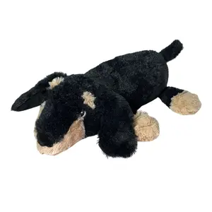 Sleeping Booties - The Weens x Patchwork Pet - Super soft plush dog toy, Squeaky, Crinkly Sound, Dachshund Plushie - 12"