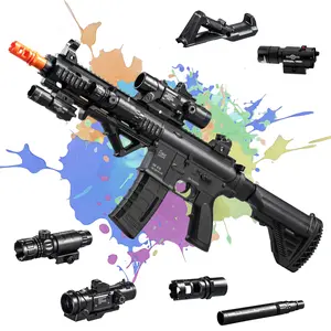 M4A1 Gel Blaster with Full Accessories Including goggles, red dot sights, tactical flashlights, prepare for battle!
