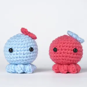 Octopuses Amigurumi DIY Crochet Kit Wizardi F07N8-M47